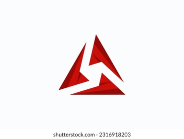 triple valknut symbol geometric and sharp