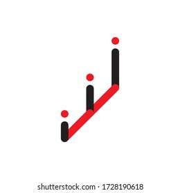 Triple i and W letter logo design vector