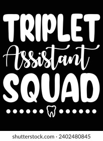 Triplet assistant squad - EPS file for cutting machine. You can edit and print this vector art with EPS editor.