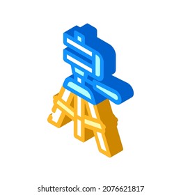 tripod accessory isometric icon vector. tripod accessory sign. isolated symbol illustration