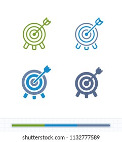 Tripod Bullseye - Contrast Icons. A professional, pixel-aligned icon.