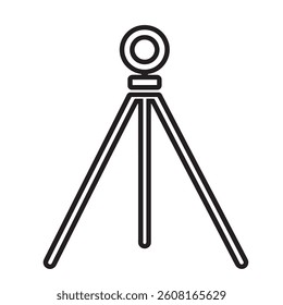 Tripod with camera head graphic