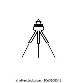 tripod for camera icon. Element of photo and video camera for mobile concept and web apps. Thin line  icon for website design and development, app development. Premium icon on white background