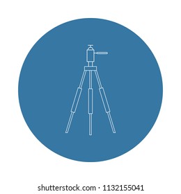 tripod for the camera icon. Element of photo icons for mobile concept and web apps. Badge style tripod for the camera icon can be used for web and mobile apps