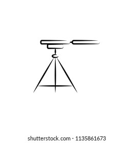 tripod for camera outine logo style icon. Element of photo icon for mobile concept and web apps. Outline tripod for camera icon can be used for web and mobile