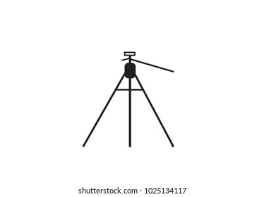 tripod Camera vector icons on white background