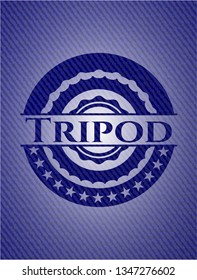 Tripod denim background