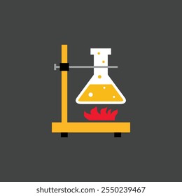 Tripod Experiment, Flask education icons