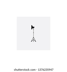 tripod for flash icon vector