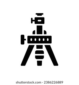 tripod glyph icon. vector icon for your website, mobile, presentation, and logo design.