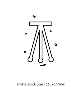 Tripod icon design vector
