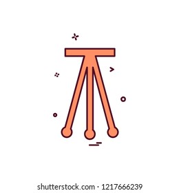 Tripod icon design vector