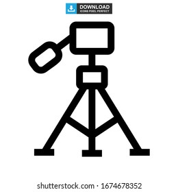 tripod icon or logo isolated sign symbol vector illustration - high quality black style vector icons
