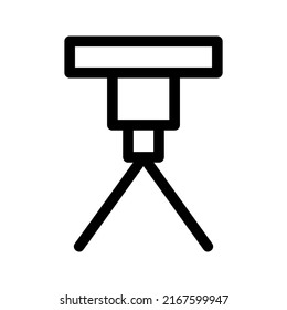 tripod icon or logo isolated sign symbol vector illustration - high quality black style vector icons
