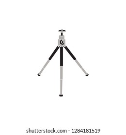 Tripod icon logo vector illustration, Flat design