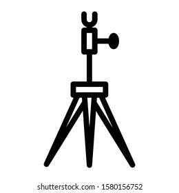 tripod icon outline vector design