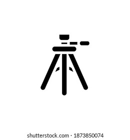 Tripod icon in vector. Logotype