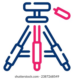 Tripod icon for web, UIUX, infographic, etc