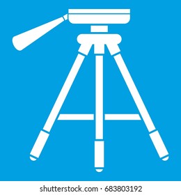 Tripod icon white