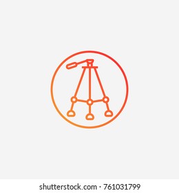 Tripod icon.gradient illustration isolated vector sign symbol