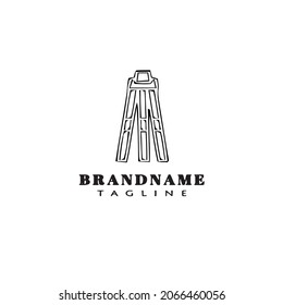 tripod logo cartoon icon modern illustration