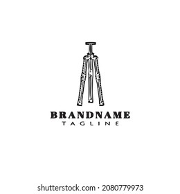 tripod logo flat icon design template black modern isolated vector illustration