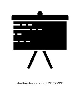 tripod screen  icon or logo isolated sign symbol vector illustration - high quality black style vector icons
