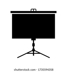 Stativ-Bildschirm-Symbol oder Logo isolierte Zeichen Symbol Vektor-Illustration - hohe Qualität schwarz Stil Vektor-Symbole
