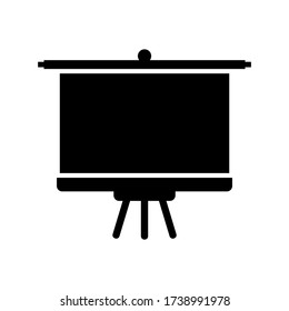 tripod screen  icon or logo isolated sign symbol vector illustration - high quality black style vector icons
