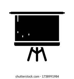 tripod screen  icon or logo isolated sign symbol vector illustration - high quality black style vector icons
