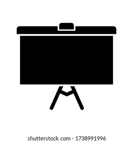 tripod screen  icon or logo isolated sign symbol vector illustration - high quality black style vector icons
