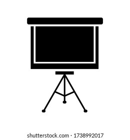 tripod screen  icon or logo isolated sign symbol vector illustration - high quality black style vector icons
