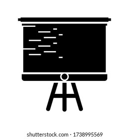 Stativ-Bildschirm-Symbol oder Logo isolierte Zeichen Symbol Vektor-Illustration - hohe Qualität schwarz Stil Vektor-Symbole
