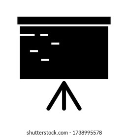 tripod screen  icon or logo isolated sign symbol vector illustration - high quality black style vector icons
