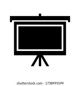 tripod screen  icon or logo isolated sign symbol vector illustration - high quality black style vector icons
