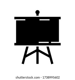 tripod screen  icon or logo isolated sign symbol vector illustration - high quality black style vector icons
