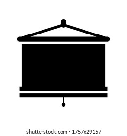 tripod screen  icon or logo isolated sign symbol vector illustration - high quality black style vector icons
