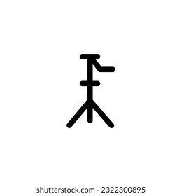 ilustración vectorial de base trípode. diseño lineal de iconos 