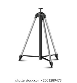 Tripod Vector Design Isolated On White Background - This Equipment Used As Stand For Camera During Photogrpahy and Film Shooting