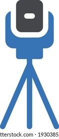 tripod vector glyph colour icon