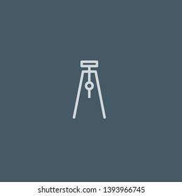 Tripod vector icon. Tripod concept stroke symbol design. Thin graphic elements vector illustration, outline pattern for your web site design, logo, UI. EPS 10.