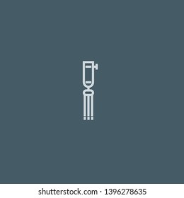 Tripod vector icon. Tripod concept stroke symbol design. Thin graphic elements vector illustration, outline pattern for your web site design, logo, UI. EPS 10.