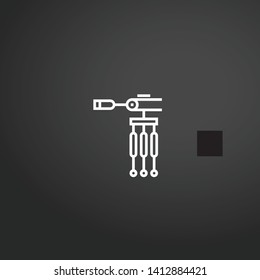 Tripod vector icon. Tripod concept stroke symbol design. Thin graphic elements vector illustration, outline pattern for your web site design, logo, UI. EPS 10.