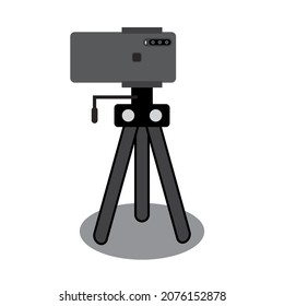 tripod vector illustration isolated on white background. Tripod cartoon