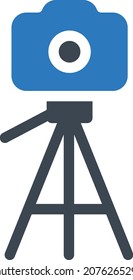 ilustración de trípode vector en un fondo transparente. Símbolos de calidad premium. Icono vectorial de trazo para el concepto y diseño gráfico.