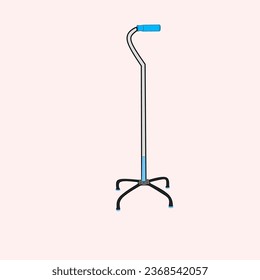 tripod, walking aid after an accident or walking aid for the elderly