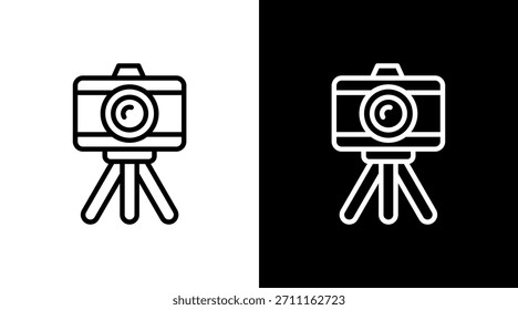 Tripod White Icon Set Design