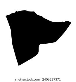 Mapa del distrito de Trípoli, división administrativa de Libia. Ilustración vectorial.