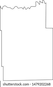 Tripp County map in the state of south dakota