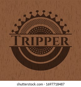 Tripper wood signboards. Vector Illustration.